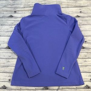 Dudley Stephens | Greenpoint Turtleneck Terry Fleece Royal Violet Small